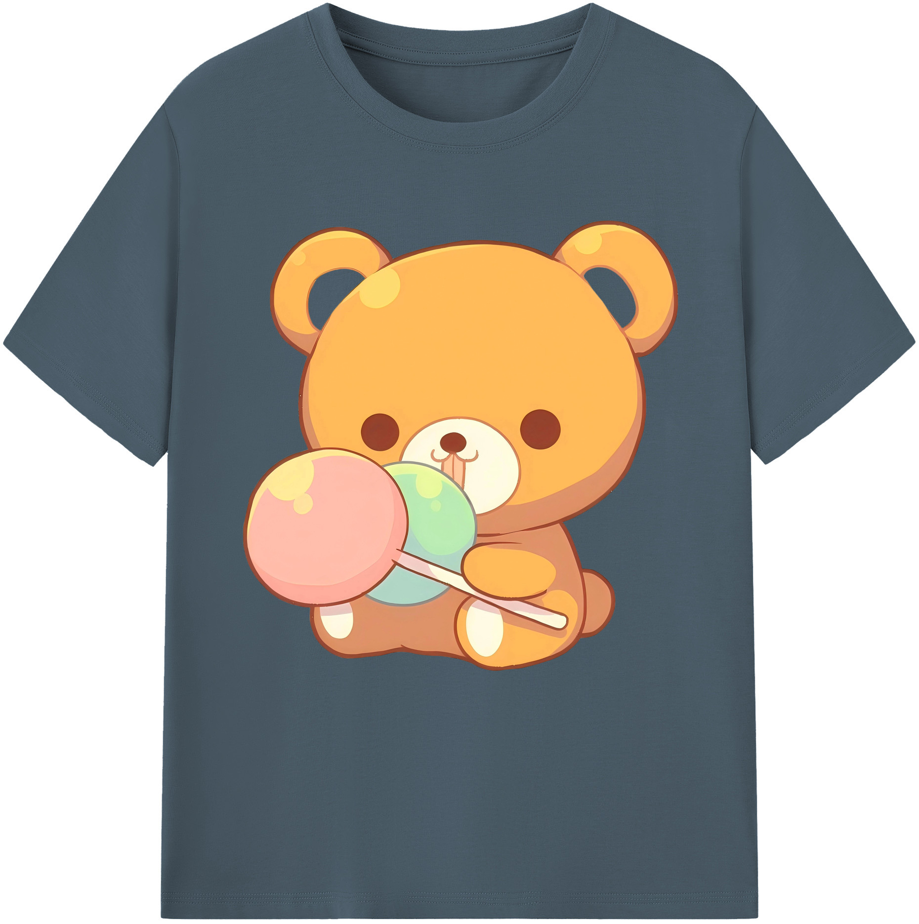 （画像用） リラックマ リラックマ キイロイトリ Rilakkuma Korilakkuma Kiiroitori 綿100％半袖Tシャツ（フロントプリント）